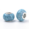 Imitation Turquoise Style Resin European Beads X-OPDL-Q132-02-2