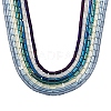 7 Strands 7 Style Electroplate Glass Beads Strands EGLA-YW0001-24-2