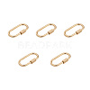 Brass Screw Carabiner Lock Charms ZIRC-E164-12G-2