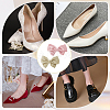 4Pcs 2 Colors Polyester Bowknot Shoe Decorations FIND-GF0005-01-6