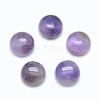 Natural Amethyst Cabochons G-E492-H-30-1