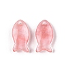 Cherry Quartz Glass Pendants X-G-N342-106M-1