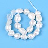 Natural Topaz Nuggets & Natural Cultured Freshwater Pearl Beads Strands PEAR-N023-01A-19-3