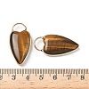 Natural Tiger Eye Pendants G-I393-01G-06-3