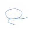 Adjustable Natural Agate Braided Bead Bracelets BJEW-F391-A11-4