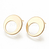 Brass Stud Earring Findings KK-N186-54G-1