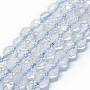 Natural White Topaz Beads Strands G-G927-43-1