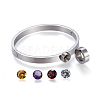 304 Stainless Steel Bangles BJEW-P254-18-3