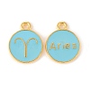 Alloy Enamel Pendants ENAM-S124-01B-16A-2