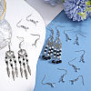 SUNNYCLUE 50Pcs 304 Stainless Steel Earring Hooks STAS-SC0008-30-4