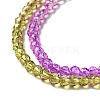 Transparent Gradient Color Glass Beads Strands X1-GLAA-H021-01B-03-3