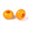Opaque Acrylic European Large Hole Beads SACR-N019-03J-2