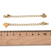 201 Stainless Steel Curb Chain Extender SA-CBA0FDA-01G-24-3