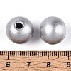 Spray Painted Round Natural Schima Wood Beads WOOD-A018-14mm-02-3