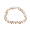 Electroplate Glass Faceted Teardrop Beads Strands EGLA-D014-32-2