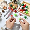 DIY Round Acrylic & Striped Resin Beads Pendants Making Kits DIY-YW0010-21A-5