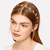 Starfish Alloy Crystal Rhinestone Hairband & Stud Earrings Sets FS-WGF7E24-01-3