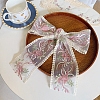30 Yards Polycotton Embroidery Flower Lace Ribbon PW-WG41477-05-1