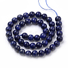 Natural Lapis Lazuli Beads Strands G-S259-43-6mm-2