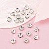 Brass Rhinestone Spacer Beads RSB04C14-4