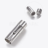 Tarnish Resistant 304 Stainless Steel Bayonet Clasps STAS-A035A-9P-1