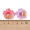 Opaque Resin Pendants RESI-D016-02B-4