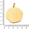 304 Stainless Steel Pendants STAS-F313-02G-3