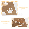 Bamboo Pet Feeder Rack AJEW-WH0165-20-3