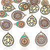 15Pcs 3 Styles Alloy Enamel Pendants ENAM-TA0003-69-1