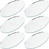 Olycraft 6Pcs Oval Glass Mirror AJEW-OC0003-19-1