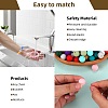 80Pcs Round Silicone Focal Beads SIL-SZ0001-24-28-4
