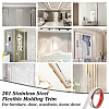 201 Stainless Steel Self-Adhesive Flexible Molding Trim FIND-WH0139-141C-02-6