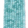 Ombre Effect Dyed Crackle Glass Beads Strands GLAA-Q106-01A-B25-2