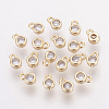 Brass Clear Cubic Zirconia Charms X-ZIRC-P068-01G-1