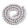 Electroplate Glass Beads Strands EGLA-A044-P6mm-B19-3