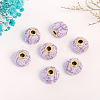 Polyester European Beads FIND-WH0111-738H-1