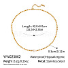 French Natural Freshwater Pearl Potato Stainless Steel Rice Beaded Necklaces for Women LS-KT1786-6