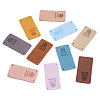 Biyun 60Pcs 10 Colors Microfiber Leather Labels DIY-BY0001-12-2