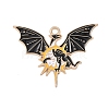Alloy Enamel Pendants ENAM-P258-05C-G-1