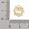 Brass Micro Pave Cubic Zirconia Pendants KK-K371-41A-G-3