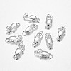 Brass Lobster Claw Clasps X-KK-KK802-S-NR-1