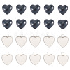20Pcs 304 Stainless Steel Pendant Cabochon Settings for Fashion Jewelry STAS-TA0006-23-2