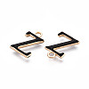 Rack Plating Alloy Enamel Pendants ENAM-T024-53Z-G-2