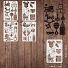 PET Hollow out Drawing Painting Stencils Sets for Kids Teen Boys Girls DIY-WH0172-443-2