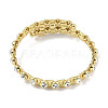 Brass Crystal Rhinestone Bangles for Women BJEW-H609-01G-3