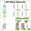 DIY Wood & Aluminium Round Tube Wind Chime Making Kits DIY-WH20038-010-2