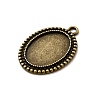 Vintage Tibetan Style Alloy Pendant Cabochon Bezel Settings LS-TIBEP-M018-105AB-NF-2
