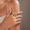 Sun 304 Stainless Steel Cuff Rings FS-WG7BC9E-01-2