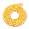 Baking Electroplate Glass Beads Strands DGLA-A039-J4mm-B13-2