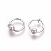 Electroplate Brass Retractable Clip-on Earrings LS-EJEW-L221-02A-1